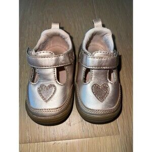Stride Rite 360 Girl's Mariella Rose Gold Mary Jane Slip On Baby Shoes size 3m 3